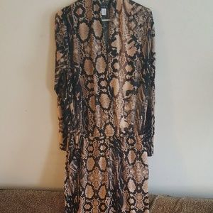 NWOT Snake print jumpsuit